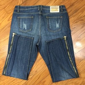 Baby Phat Distressed Straight Leg Jeans Size 20